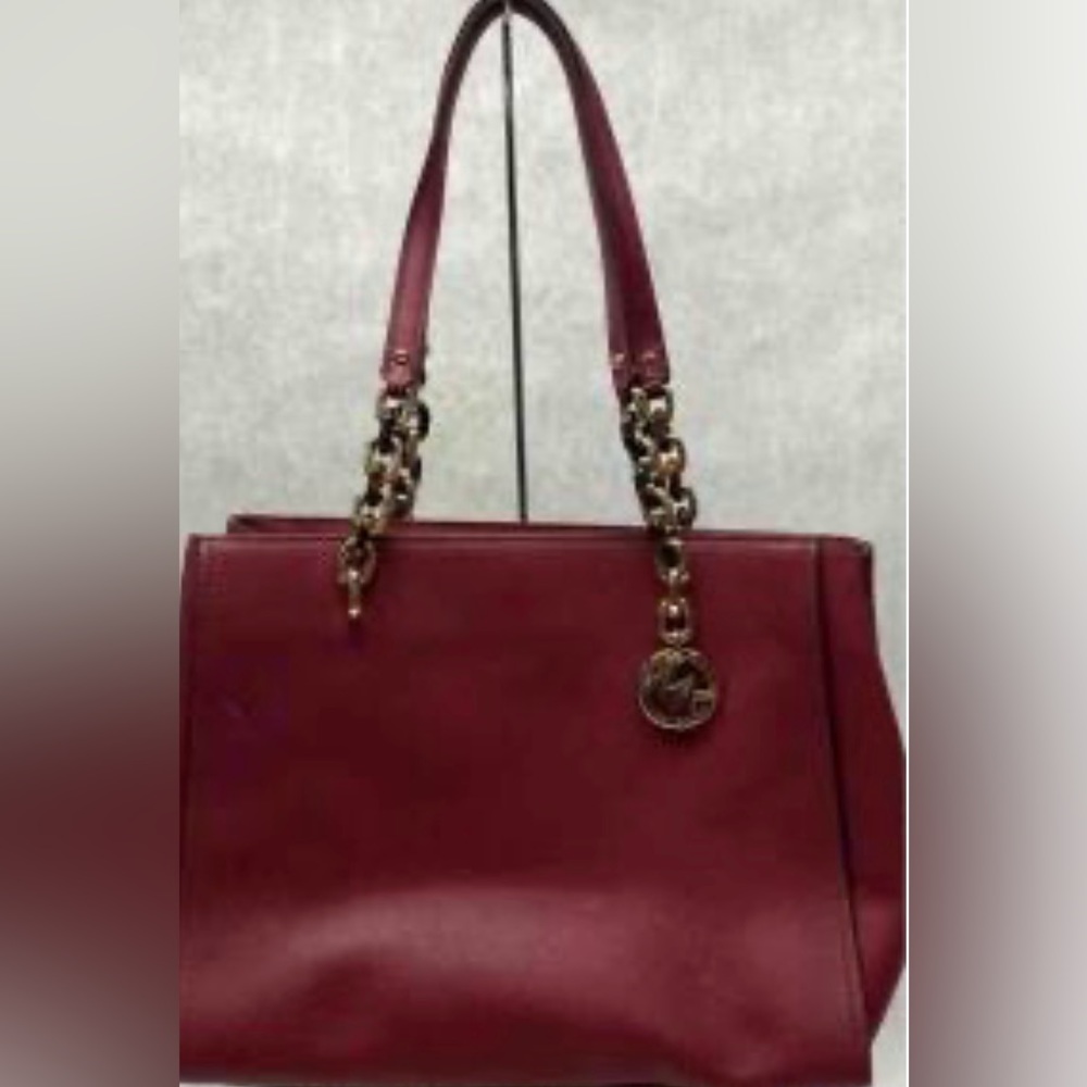 Michael Kors  MD Cynthia Cross Grain Leather Satchel